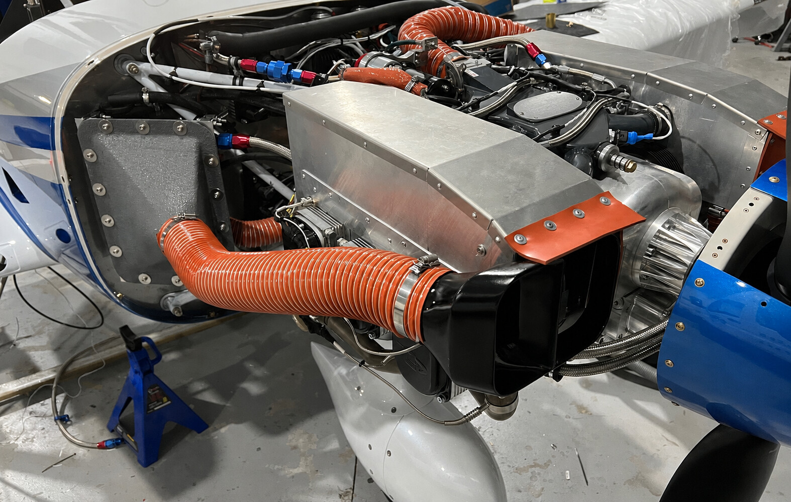 Detailed X350 engine installation